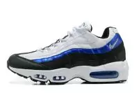 nike air max 95 2022 homme blanc noir bleu